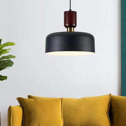 Moderne Holz-Pendelleuchte – Skandinavische Kuppel-Deckenlampe für Kücheninsel, Esszimmer oder Wohnzimmer