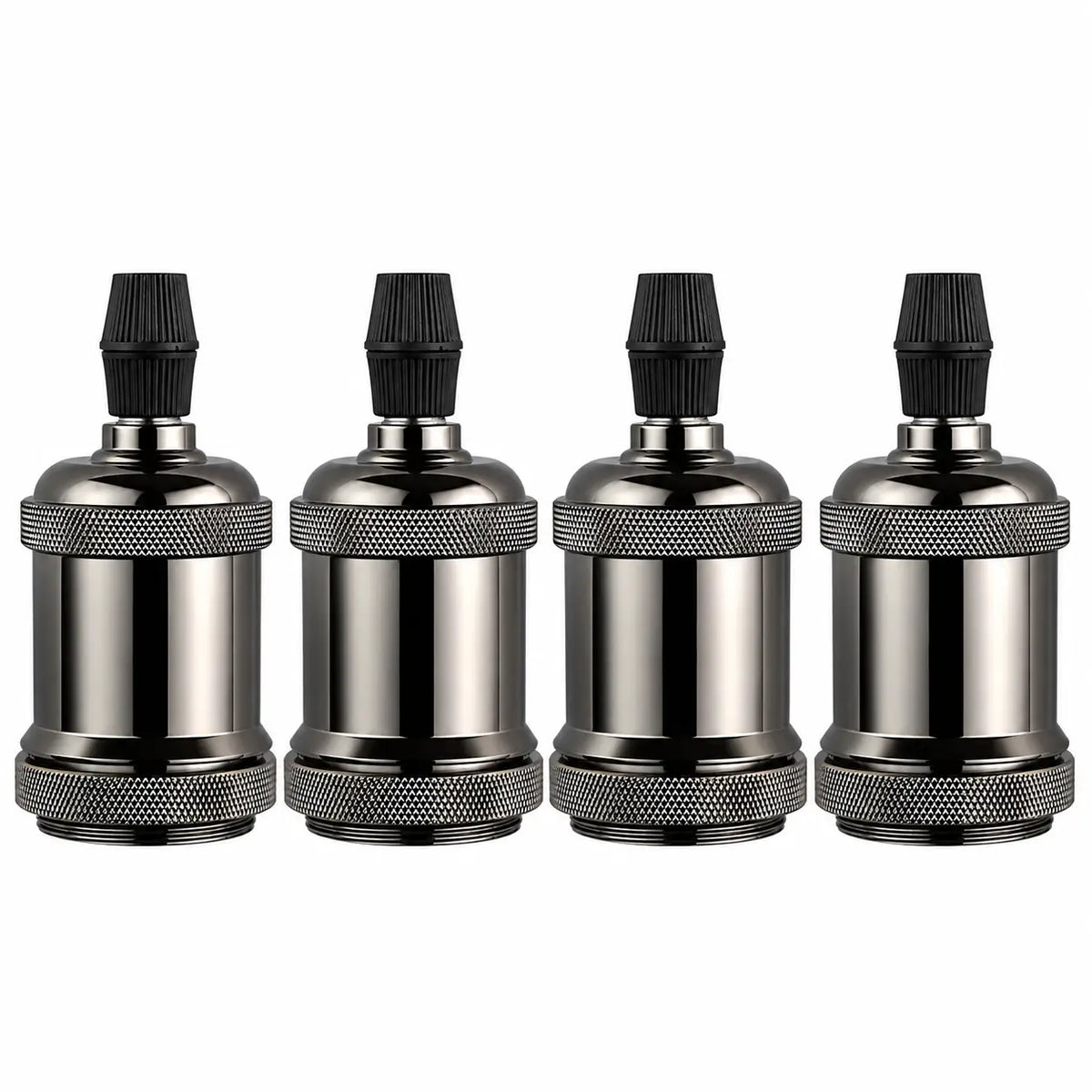 4-Pack Retro Metal DIY Lamp Sockets