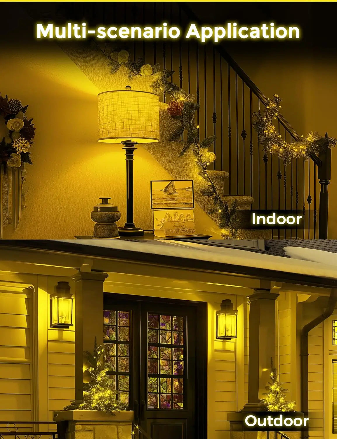 Amber light bulb for indoor and outdoor multi-scene use.