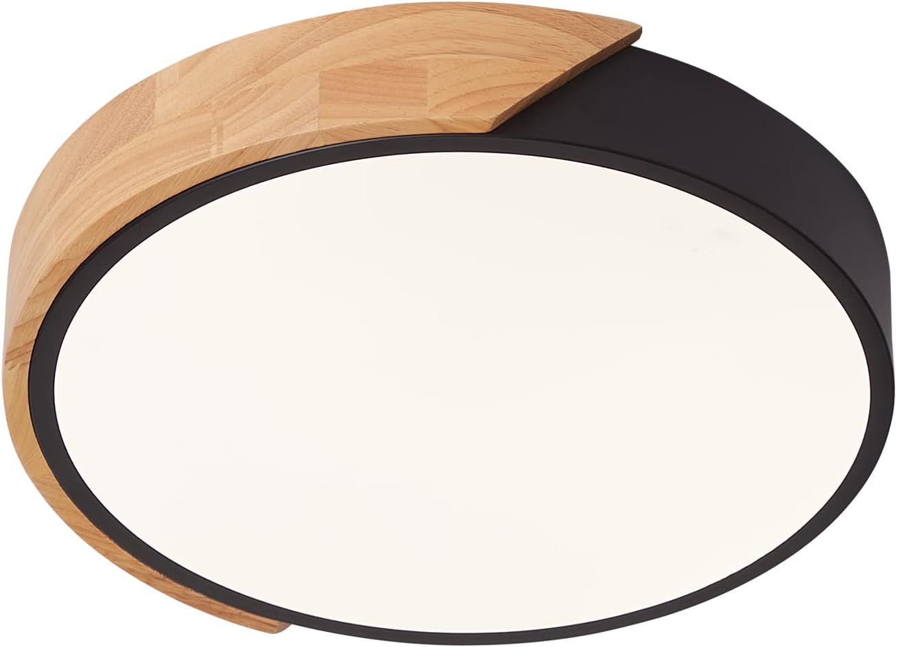 flush mount wooden led ceiling lights black