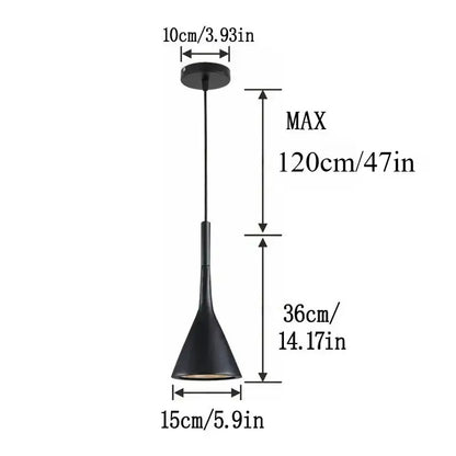 Luz colgante minimalista moderna con cable de 2 m para cenar, cocina, baño