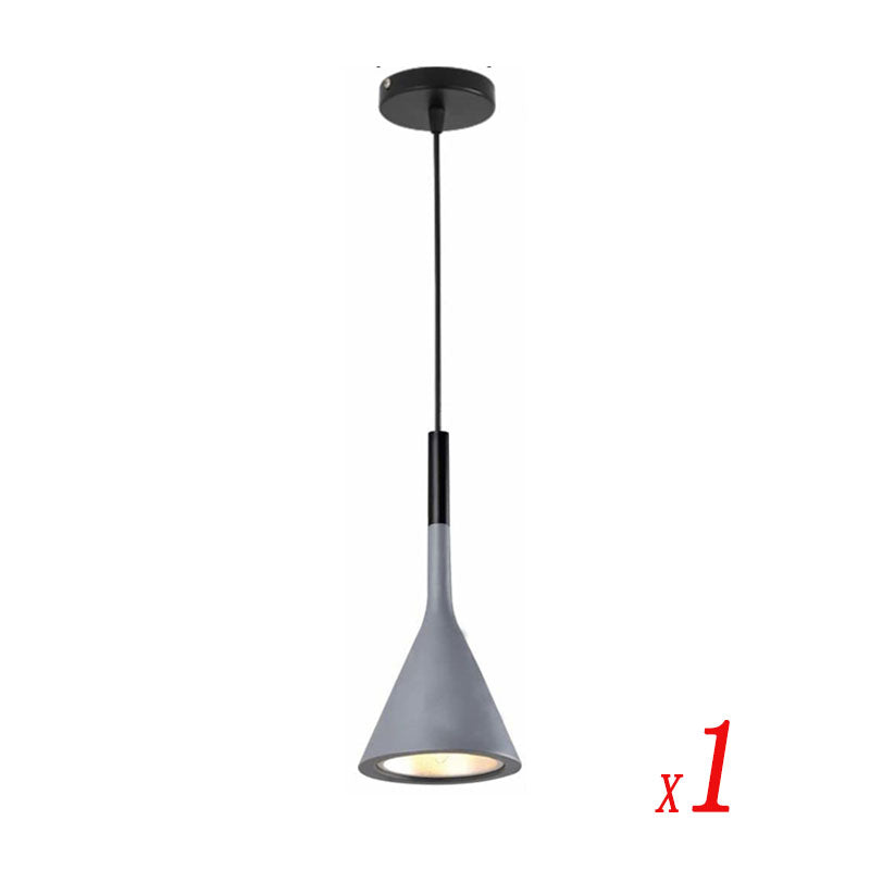 gray metal hanging lamp