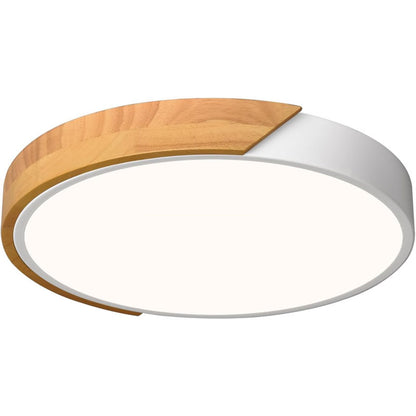 Flush Mount Wooden Led Ceiling Lights